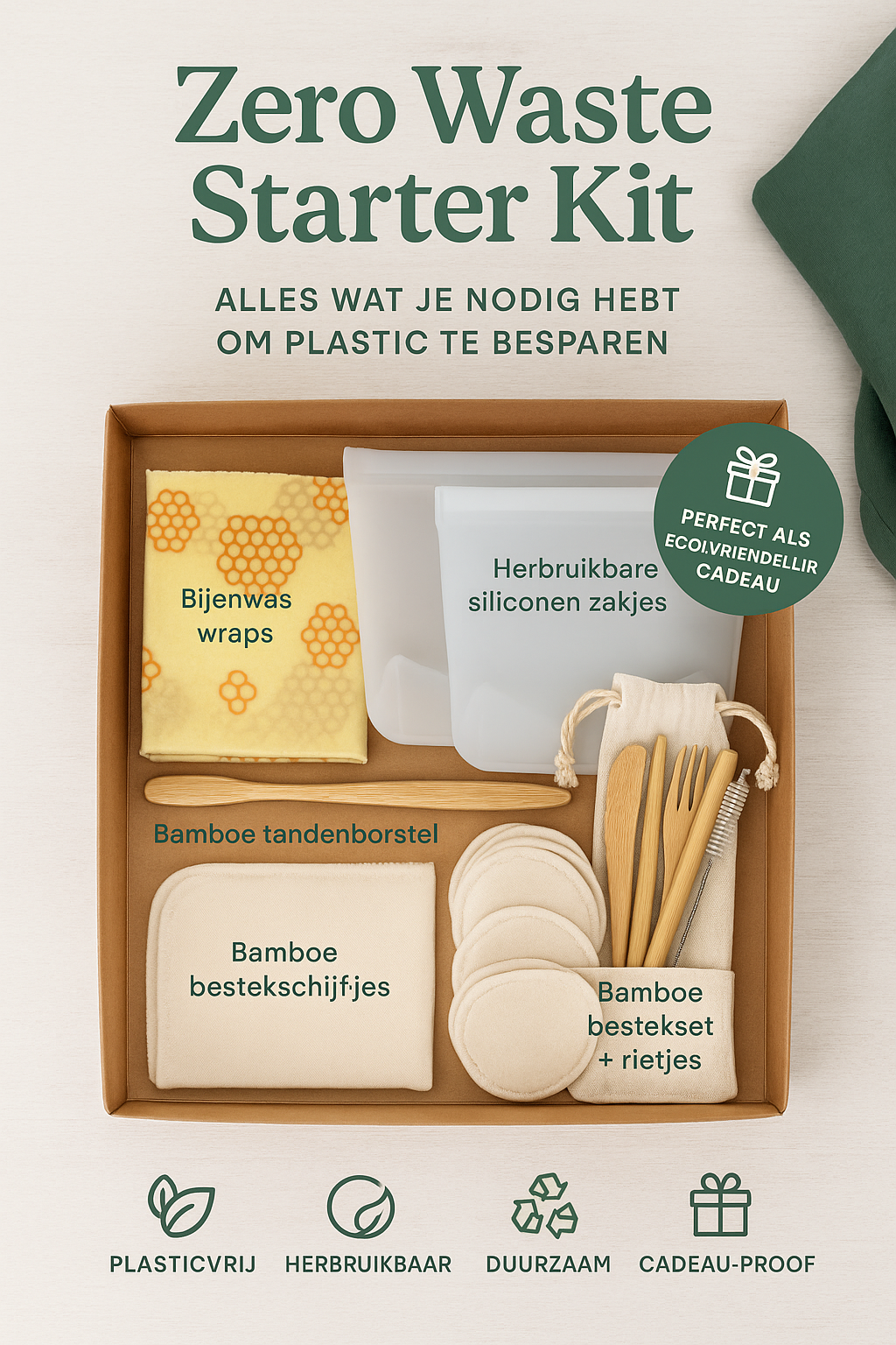 Zero Waste Starter Kit – Alles wat je nodig hebt om plastic te besparen.
